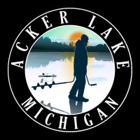 Acker Lake Ice Fishing Michigan Sunset Long Sleeve Baby Bodysuit | Artistshot