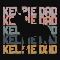 Kelpie Dad Trendy Brush Style Australian Sheepdog Dog Owner Crop Top | Artistshot