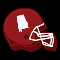 Alabama Outline Football Helmet V-neck Tee | Artistshot