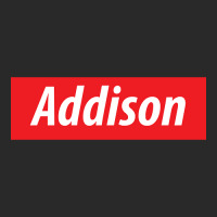 'addison' Illinois Usa White Text On A Red Background Printed Hat | Artistshot