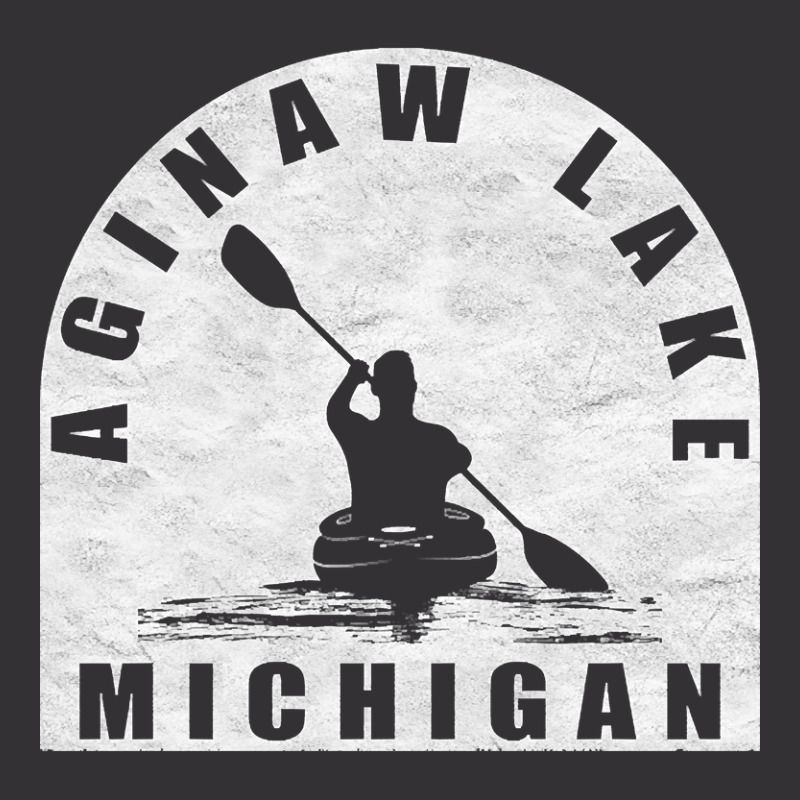 Aginaw Lake Kayaking Michigan Vintage Hoodie | Artistshot