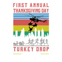 First Annual Thanksgiving Day Turkey Drop For Dark Sticker | Artistshot