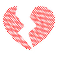 Broken Heart Tee Sticker | Artistshot