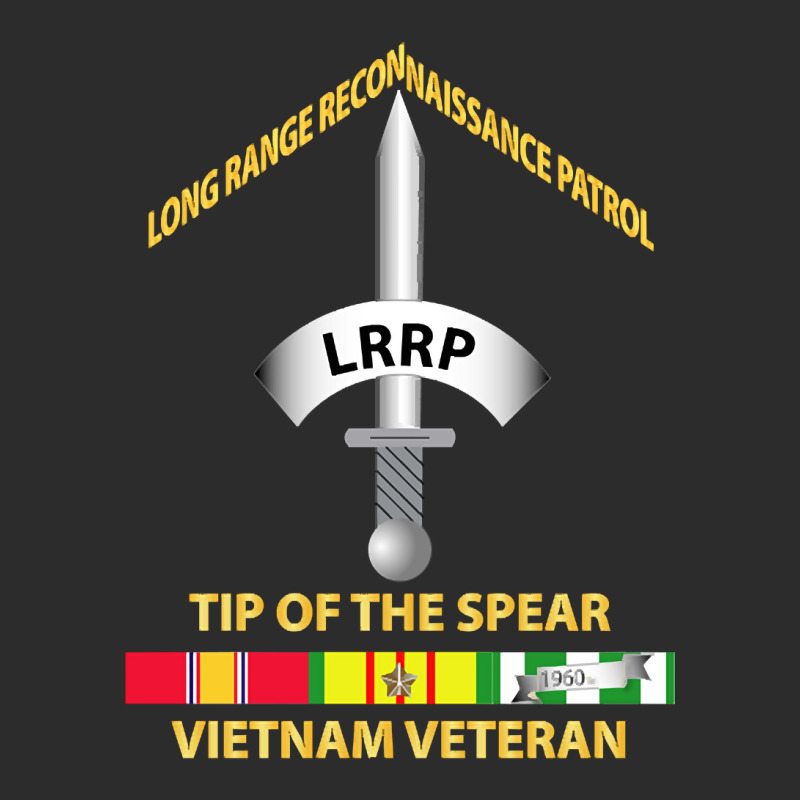 Badge - Lrrp - Tip Of The Spear - Vietnam Vet W Svc Exclusive T-shirt by cryingdappled109 | Artistshot