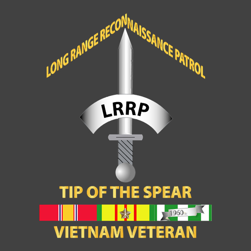 Badge - Lrrp - Tip Of The Spear - Vietnam Vet W Svc Vintage T-Shirt by cryingdappled109 | Artistshot