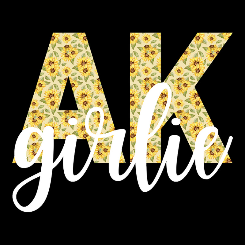 Alaska Ak Girlie Cute Sunflower Home State Abbreviation Hometown Baby Tee by stumbledfeatures425 | Artistshot