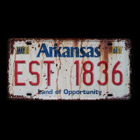 Arkansas - Land Of Opportunity Plate Adjustable Cap | Artistshot