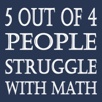 5 Out Of 4 People Struggle With Math-ey4qy Ladies Denim Jacket | Artistshot