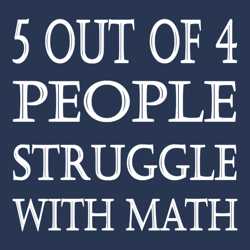 5 Out Of 4 People Struggle With Math-ey4qy Ladies Denim Jacket by Weasetu1379 | Artistshot