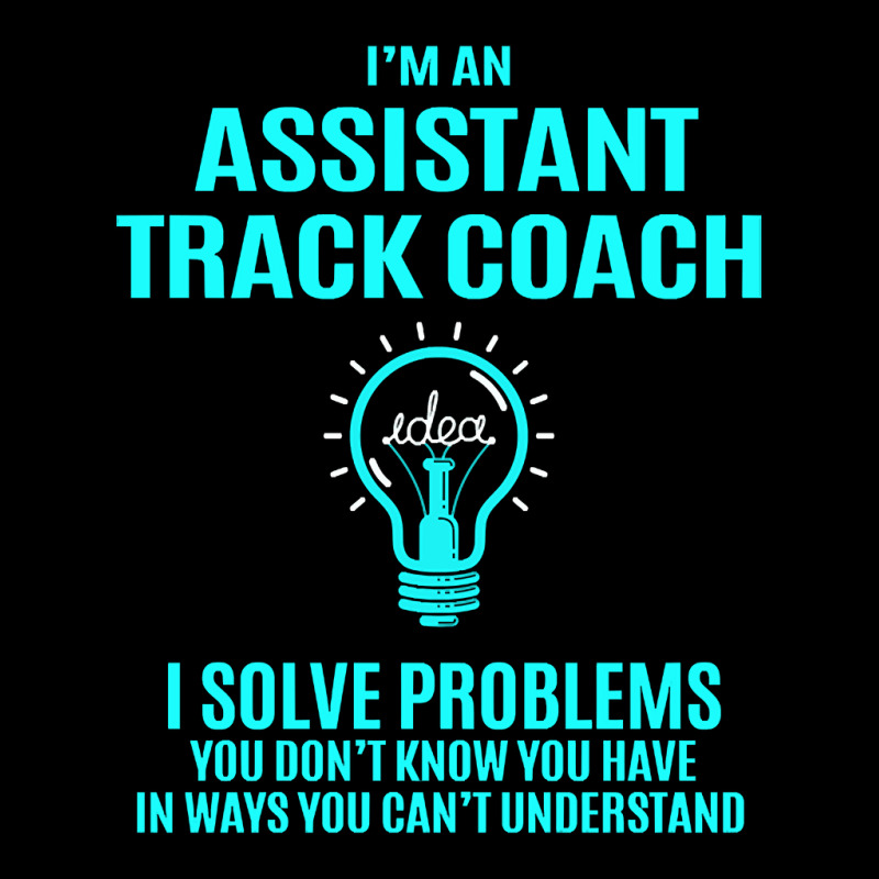 Assistant Track Coach - I Solve Problems Adjustable Cap by brushdatum98 | Artistshot