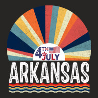 Arkansas 4th Of July Ladies Fitted T-shirt | Artistshot