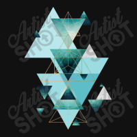 Geometric Triangle Compilation In Teal Graphic T-shirt | Artistshot