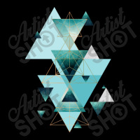 Geometric Triangle Compilation In Teal Men's 3/4 Sleeve Pajama Set | Artistshot