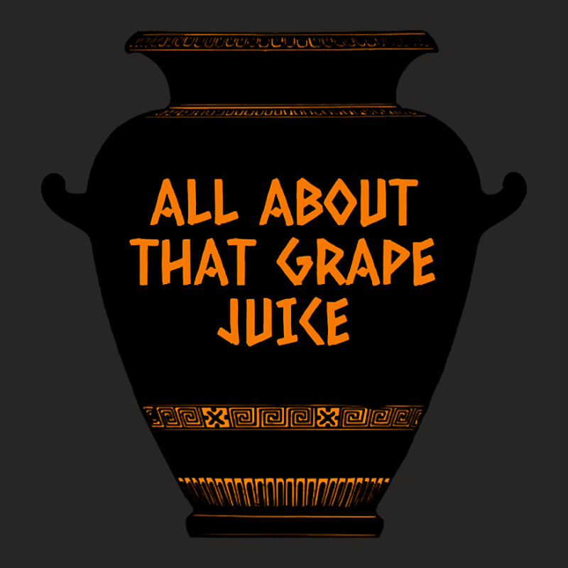 Ancient Greece Red Figure Vase All About That Grape Juice Greek Wine Ladies Fitted T-Shirt by dentistdamaging500 | Artistshot