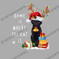 Black Cat Home Is Where The Cat Is Christmas Kitty Kitten T-shirt | Artistshot