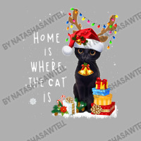 Black Cat Home Is Where The Cat Is Christmas Kitty Kitten Exclusive T-shirt | Artistshot