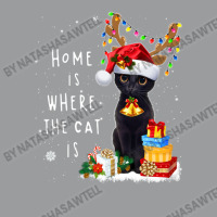 Black Cat Home Is Where The Cat Is Christmas Kitty Kitten Classic T-shirt | Artistshot