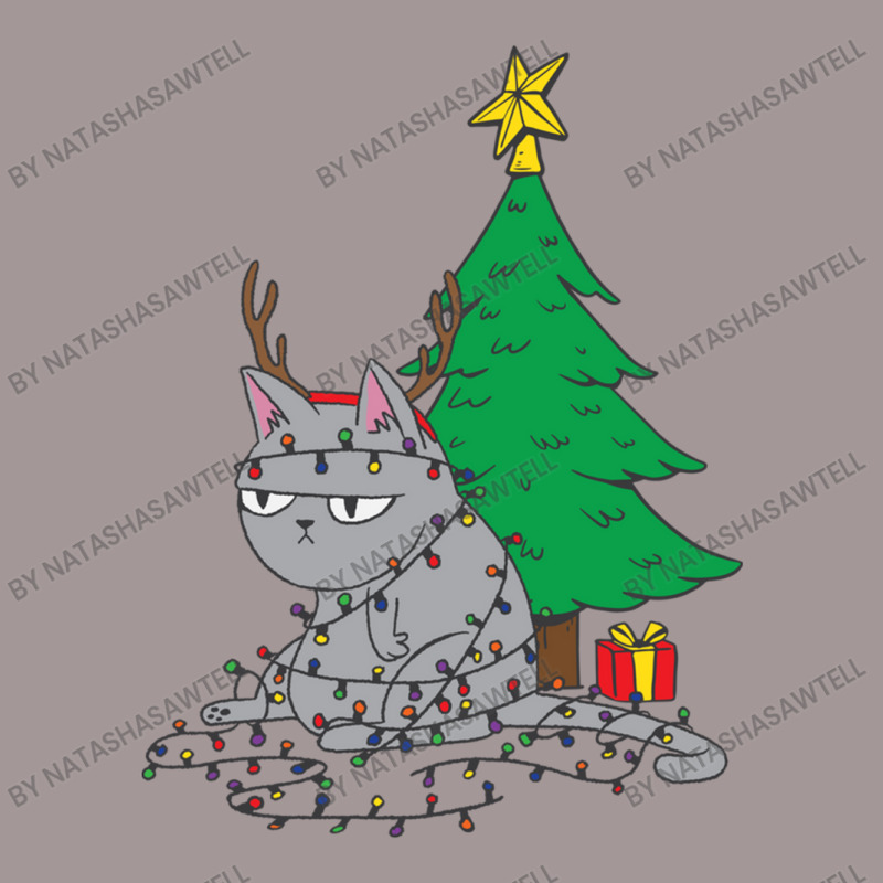 Cat Christmas Lights And Christmas Tree Vintage Short | Artistshot