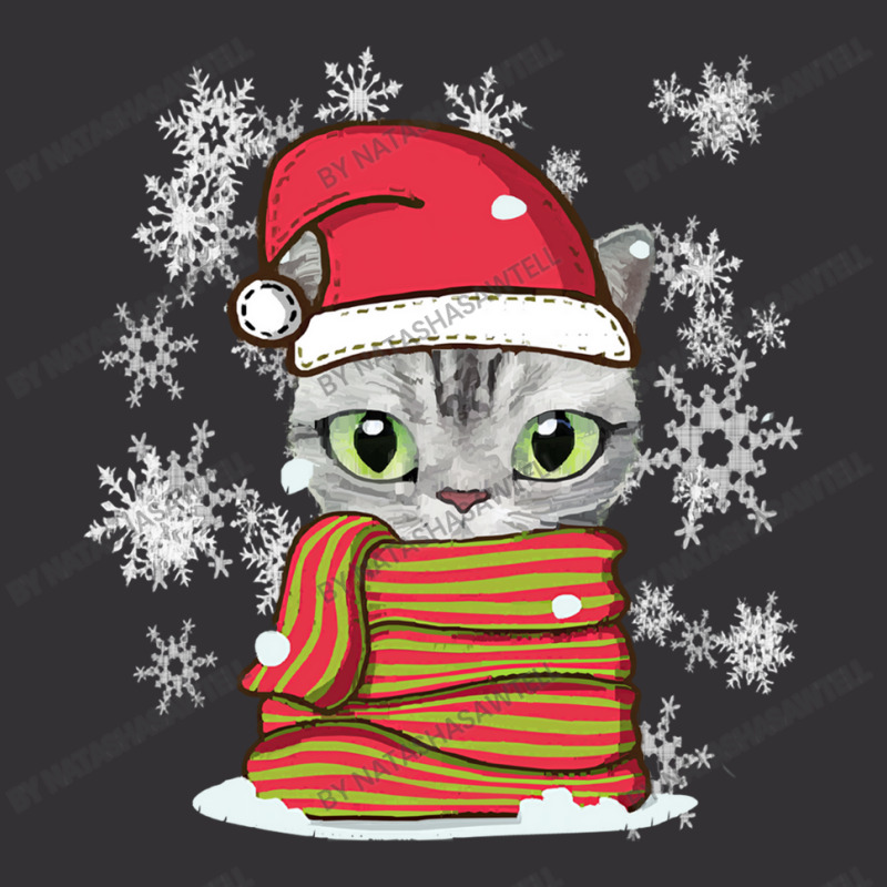 Cat Christmas Lovely Cat Christmas Vintage Hoodie | Artistshot