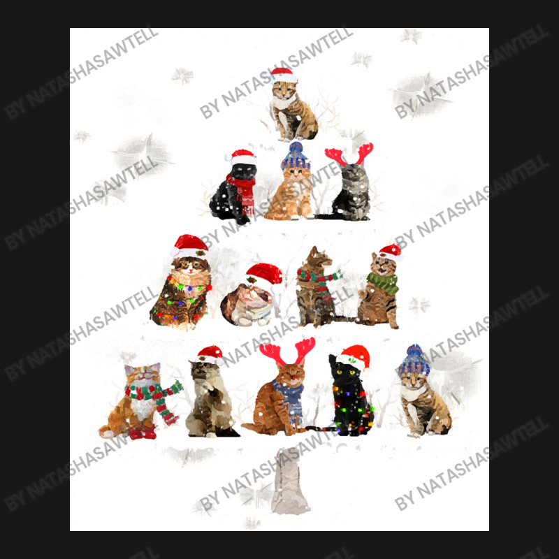 Cat Christmas Lovely Cats Christmas Tree Costume Flannel Shirt | Artistshot