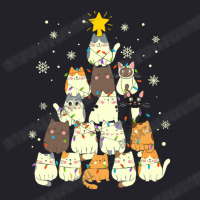 Cat Christmas Tree Christmas Cat Tree   Cat Lover Christmas Unisex Sherpa-lined Denim Jacket | Artistshot