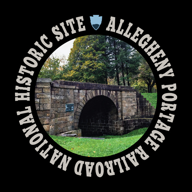 Allegheny Portage Railroad National Historic Site Circle V-Neck Tee by mysofiazo | Artistshot