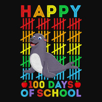 Sea Lion Lovers Teacher Student Happy 100 Days Of School T Shirt Crop Top | Artistshot