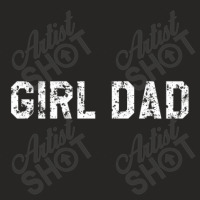 Girl Dad Distressed Ladies Fitted T-shirt | Artistshot