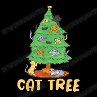 Cat Tree With Cats And Christmas Tree V-neck Tee | Artistshot