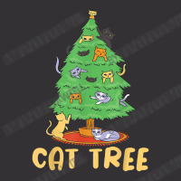 Cat Tree With Cats And Christmas Tree Vintage Hoodie And Short Set | Artistshot