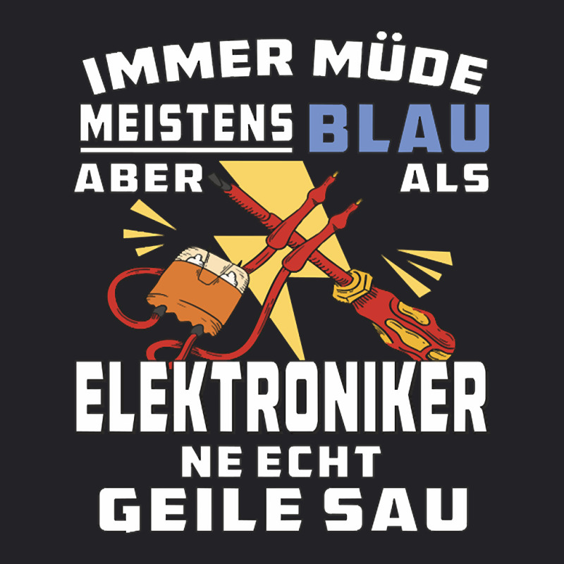 Always Tired Mostly Blue Electronic Technician Youth Tee by fencevaudeville14 | Artistshot