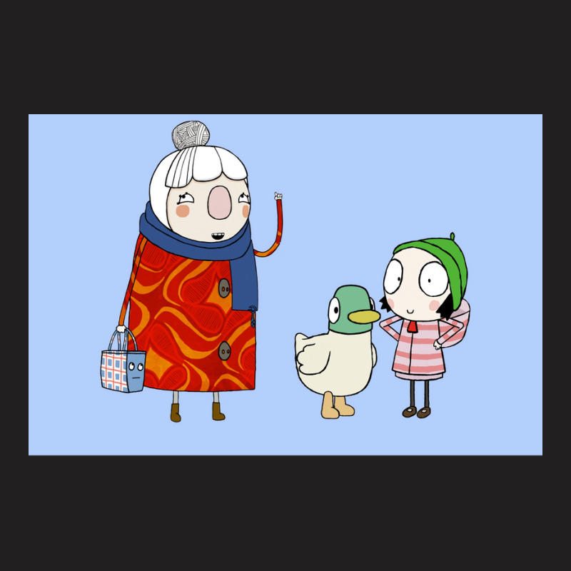 Scarf Lady Sarah And Duck Poster Yellow T-shirt | Artistshot