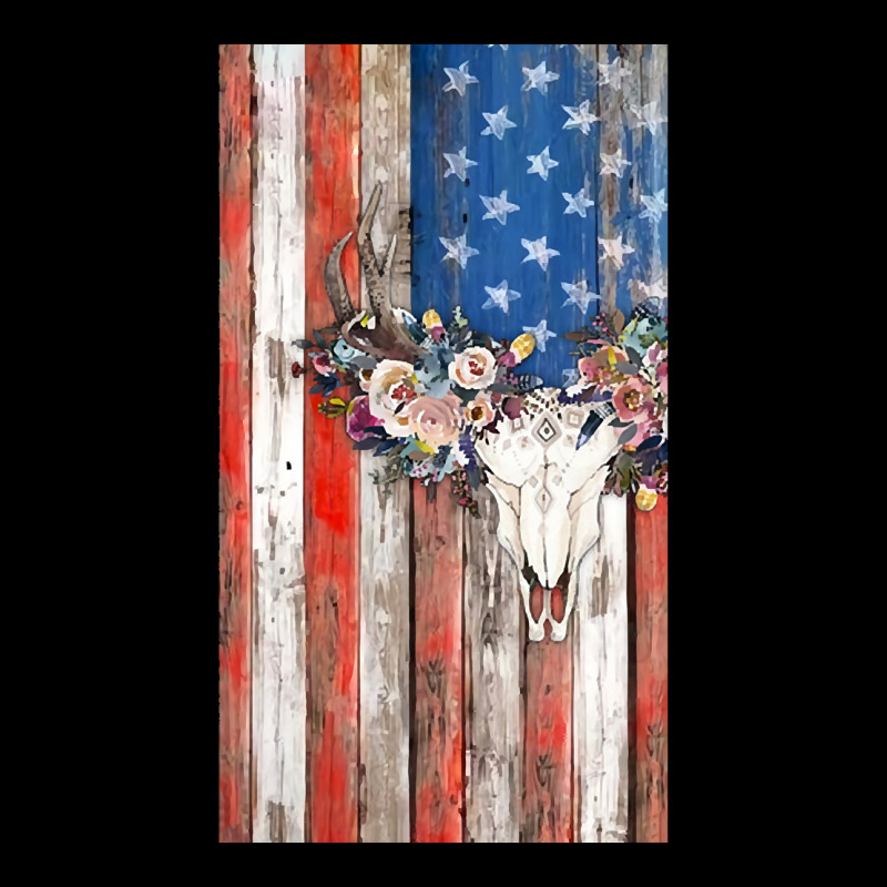 American Flag Aztec Bull Skull Cowgirl Rodeo Boho Girl Kids Cap by mysofiazo | Artistshot