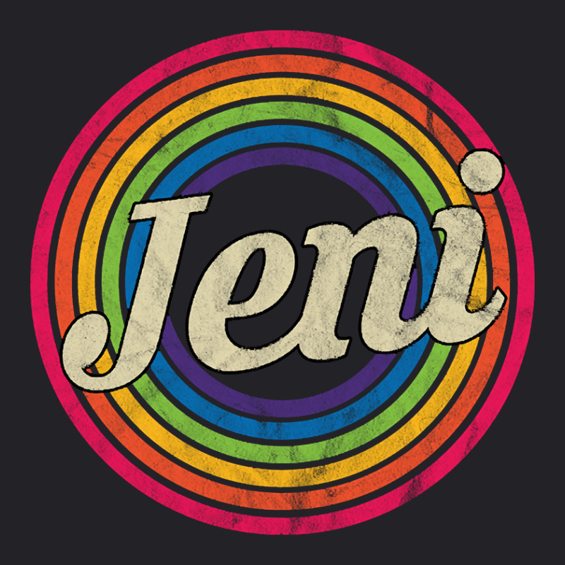 Jeni - Retro Rainbow Faded-style Youth Tee | Artistshot