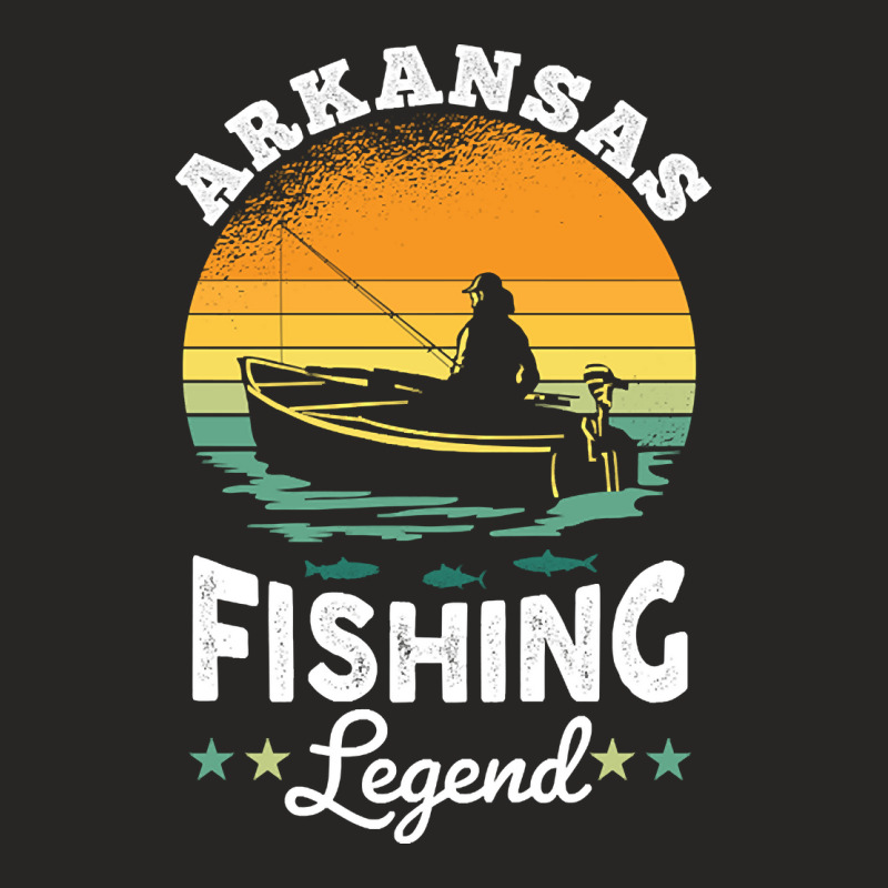 Arkansas Fishing Legend Usa Fisher Gifts Ladies Fitted T-Shirt by ternacanuda | Artistshot