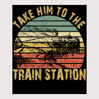 Take Him To The Train Station Poster Green Pocket T-shirt | Artistshot