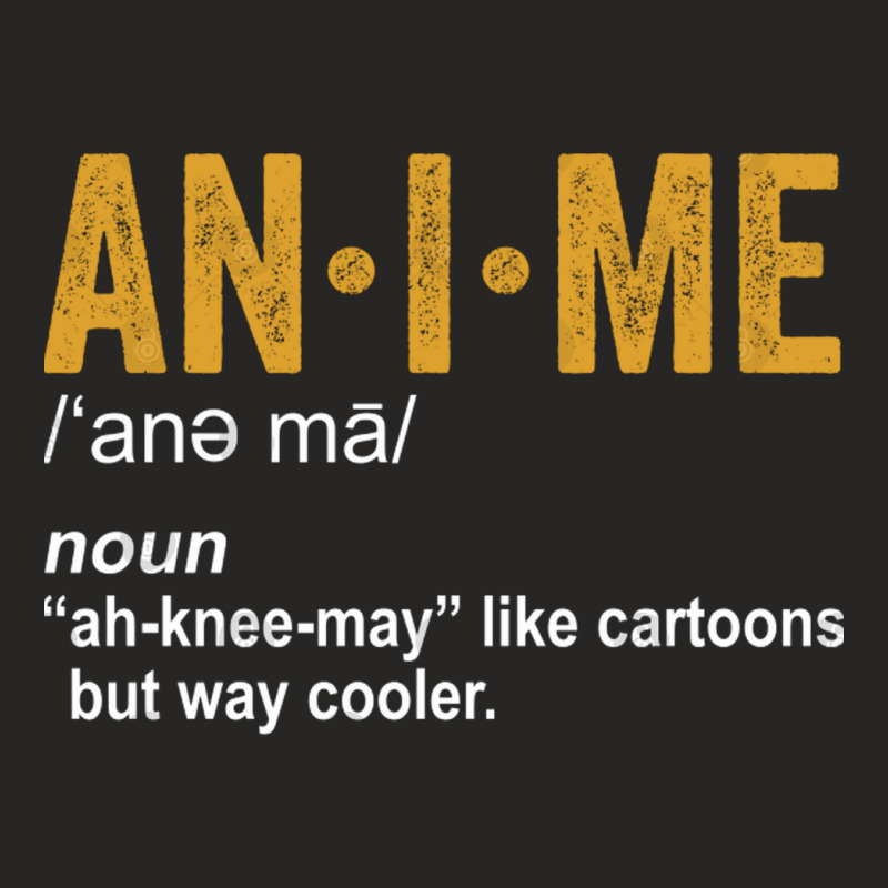 Anime Dictionary Funny Anime Definition Anime Love Ladies Fitted T-Shirt by nobita1990_store | Artistshot