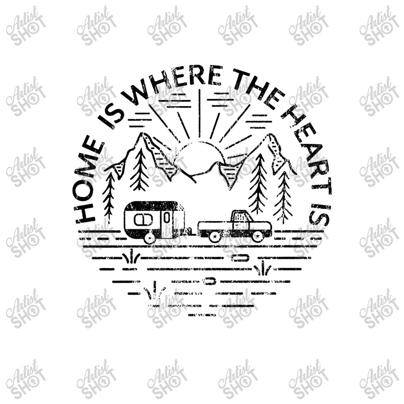 Home Is Where The Hearts Is Camping V-Neck Tee by hoainv | Artistshot