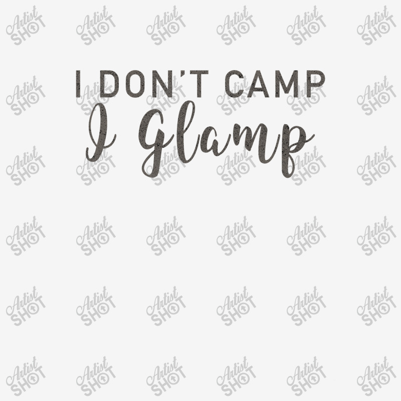 I Dont Camp I Glamp Oval Patch | Artistshot