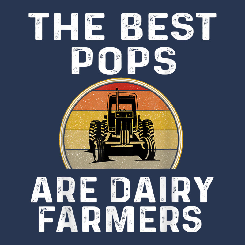 Mens The Best Pops Are Dairy Farmers Funny Farmer Farming Retro T Shir Men Denim Jacket | Artistshot