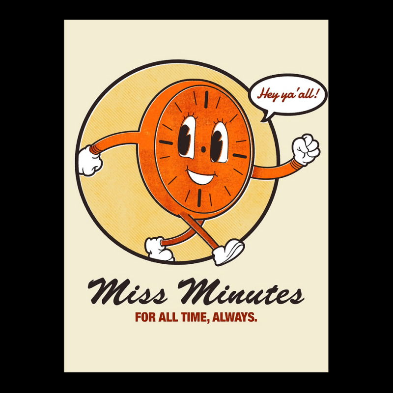 Miss Minutes Poster Aesthetic Cute (1) Men's 3/4 Sleeve Pajama Set by nanzolveyt | Artistshot