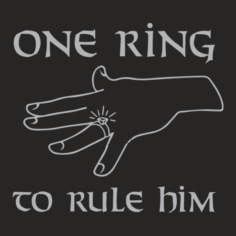 One Ring To Rule Them Ladies Fitted T-Shirt by isna2 | Artistshot