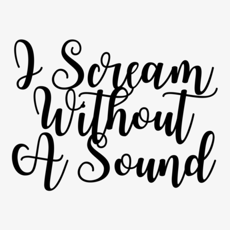 I Scream Without A Sound  Music And Lyrics 11 Ladies Fitted T-Shirt by AshliBuol | Artistshot