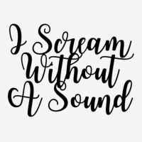 I Scream Without A Sound  Music And Lyrics 11 Ladies Polo Shirt | Artistshot