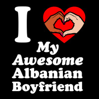 I Love My Albanian Boyfriend Interracial Matching Couples Men's 3/4 Sleeve Pajama Set | Artistshot