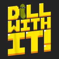 Dill With It Funny Pickle Cucumber 8 Bit Retro T Shirt 3/4 Sleeve Shirt | Artistshot