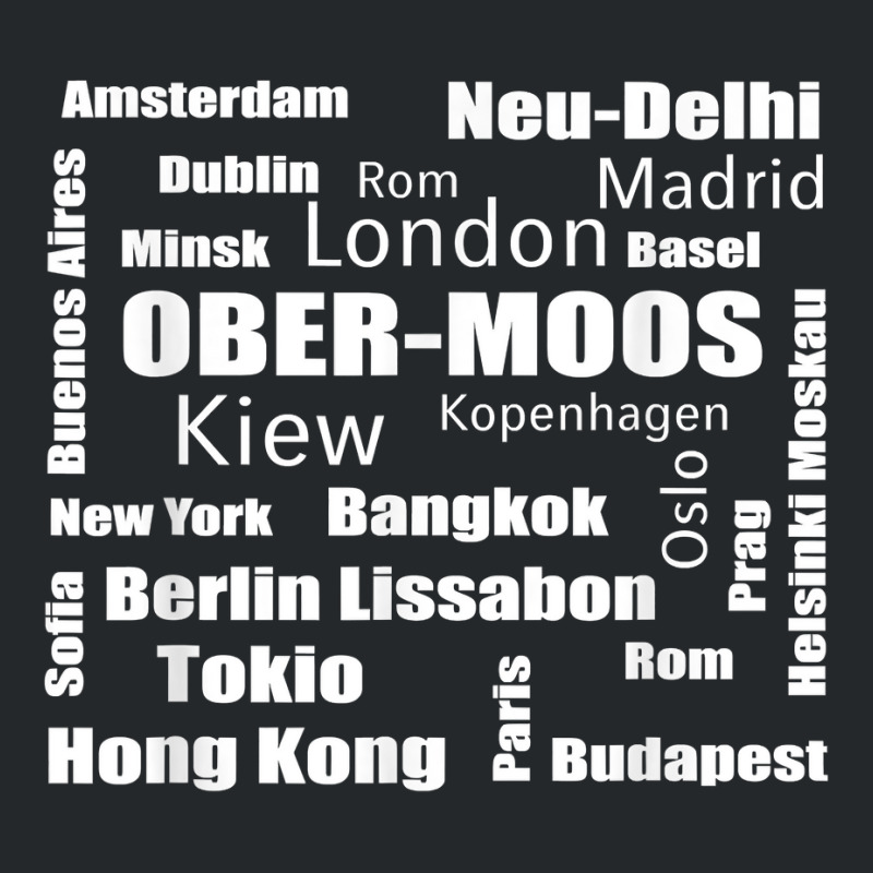 Ober Moos   New York   Ober Moos My Capital T Shirt Crewneck Sweatshirt by hyong5i4 | Artistshot