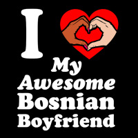 I Love My Bosnian Boyfriend Interracial Matching Couples Adjustable Cap | Artistshot