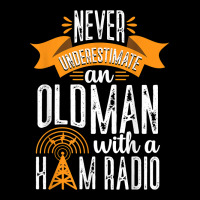 Old Man Ham Radio Operator Hobbyist Amateur Radio Antenna T Shirt Adjustable Cap | Artistshot