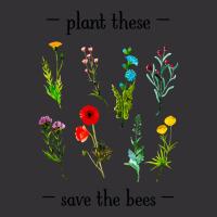 Hot Trend Plant These Save The Bees (watercolor Wildflowers) Vintage Hoodie | Artistshot